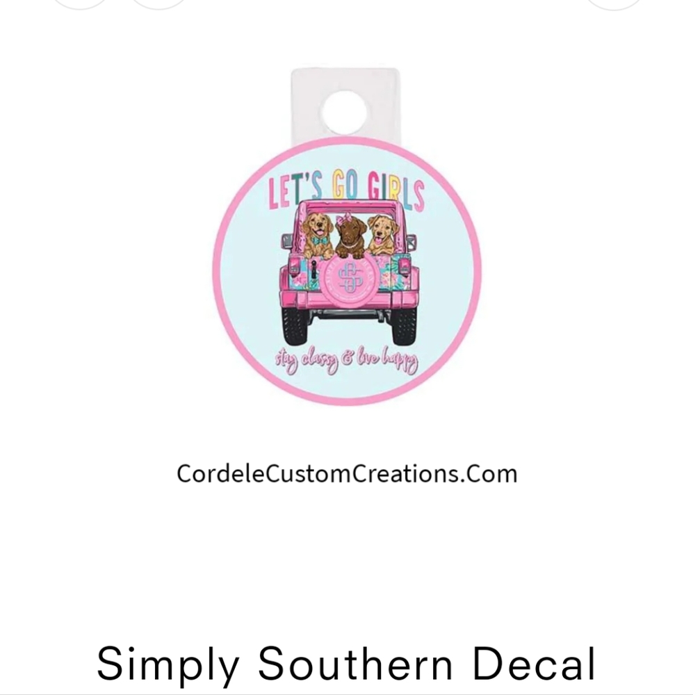 COPY - Simply Southern Decal